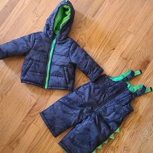 Carter's winter jacket and snow pants 12 months